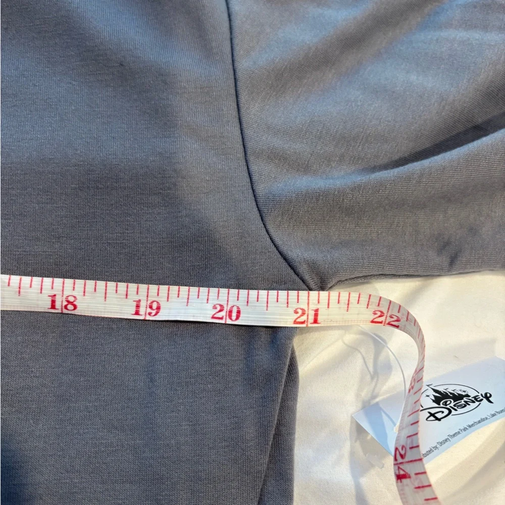 Disney Gray Magic Kingdom Castle Graphic Lightweight Crewneck Sweatshirt - Picture 11 of 12